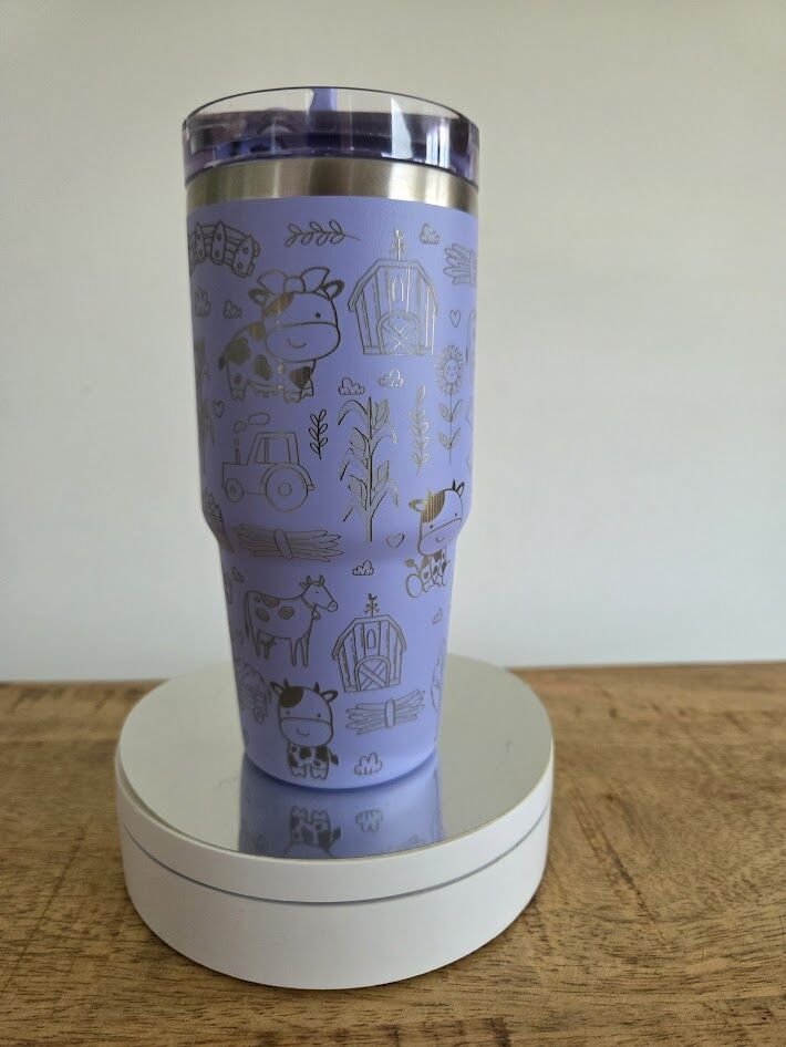 Boerderij thema tumbler met koeien